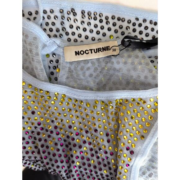 Nocturne Crop Top Sparkly Embellished Tank - Picture 7 of 8